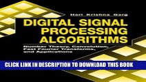 [READ] Ebook Digital Signal Processing Algorithms: Number Theory, Convolution, Fast Fourier