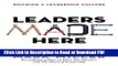 PDF Leaders Made Here: Building a Leadership Culture Free Books
