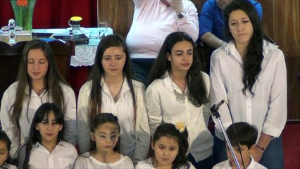 Iglesia Evangelica Pentecostal. Alabanza coro de niños (2). 30-10-2016