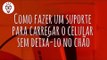 Fika Dika - Como fazer um suporte para carregar o celular sem deixá lo no chão