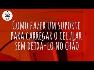 Fika Dika - Como fazer um suporte para carregar o celular sem deixá lo no chão