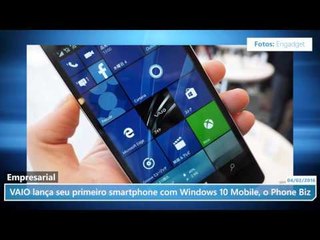 VAIO lança seu primeiro smartphone com Windows 10 Mobile, o Phone Biz