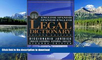 READ BOOK  Diccionario jurÃ­dico espaÃ±ol/inglÃ©s - inglÃ©s/espaÃ±ol: Aspen s English/Spanish