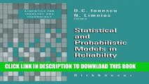 [READ] Ebook Statistical and Probabilistic Models in Reliability (Statistics for Industry and