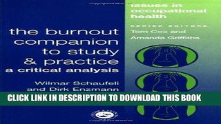 [READ] Online The Burnout Companion To Study And Practice: A Critical Analysis (Issues in