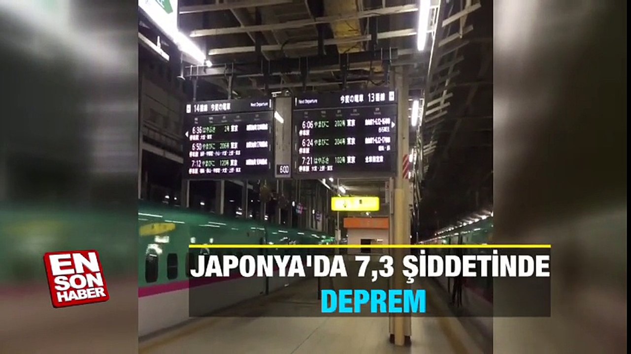 Japonya'da 7,3 şiddetinde deprem