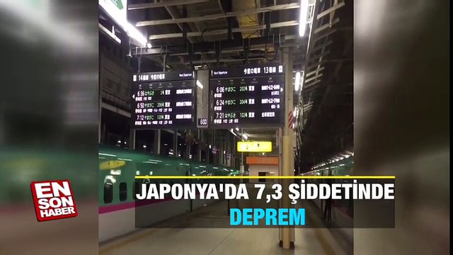 Japonya'da 7,3 şiddetinde deprem