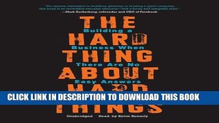 Ebook The Hard Thing about Hard Things: Building a Business When There Are No Easy Answers Free