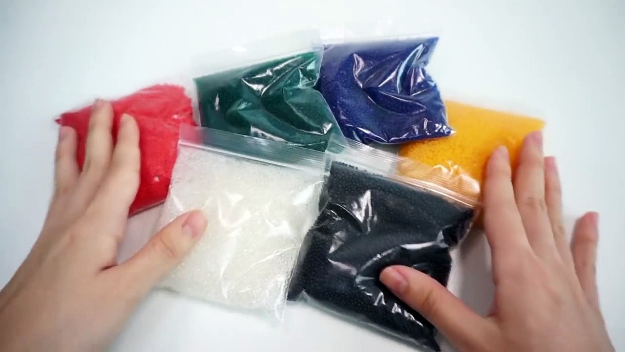 Numbers, Counting Baby Doll Colours Slime Bath Time DIY How to Make Orbeez Slime part3