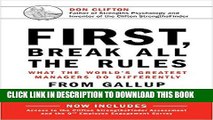 Ebook First, Break All The Rules: What the World s Greatest Managers Do Differently Free Read