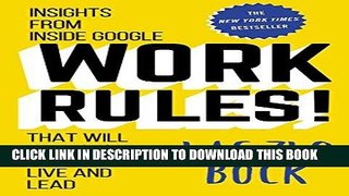 Best Seller Work Rules!: Insights from Inside Google That Will Transform How You Live and Lead