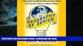 liberty book  The Geography of Genius: A Search for the World s Most Creative Places from Ancient