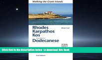 Read books  Rhodes Dodecanese Samos: Walking the Greek Islands BOOOK ONLINE