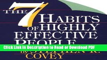 Read The Seven Habits of Highly Effective People: Restoring the Character Ethic (G K Hall Large