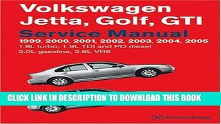 Best Seller Volkswagen Jetta, Golf, GTI Service Manual: 1999-2005 1.8l Turbo, 1.9l TDI, Pd Diesel,