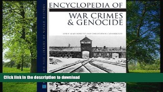 FAVORITE BOOK  Encyclopedia of War Crimes and Genocide (Facts on File Library of World History)