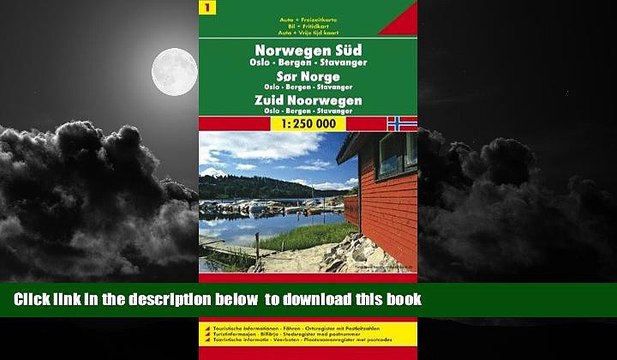 Best book Norway South: Oslo - Bergen - Stavanger 1:250,000 Sheet #1 Travel Map FREYTAG, 2012