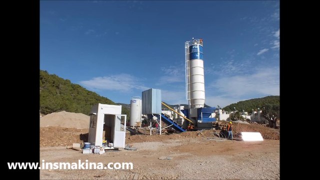 ins makina kuru tip portatif beton santrali - Dry type concrete batching plants
