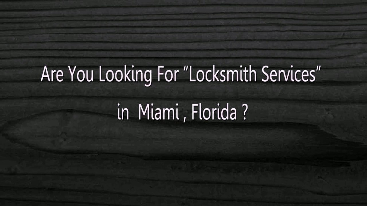 Commerical Locksmith  Services Miami | Call Now (305) 351-9535
