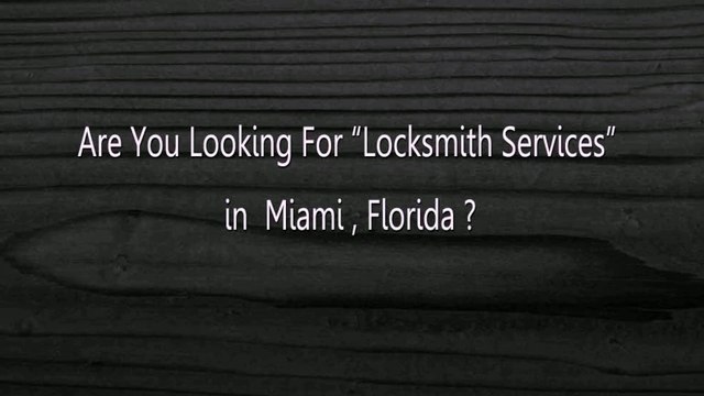 Commerical Locksmith Services Miami | Call Now (305) 351-9535
