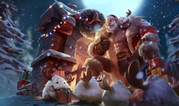 Christmas Skin - Pre-Release - Santa Braum, Snow Day Graves and Winter Wonder Karma - League of Legends