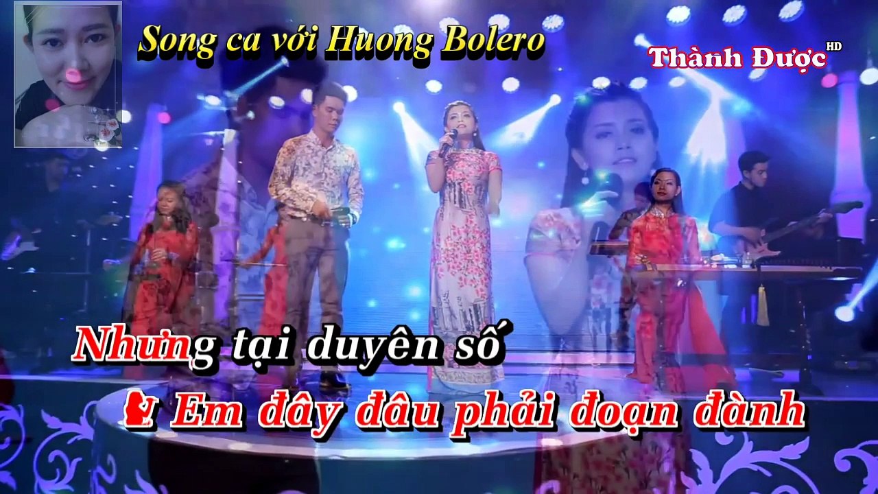 [karaoke] Thương Em Anh Giấu Trong Lòng Song ca với Huong Bolero