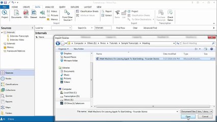 How to Import Header Formatted Transcripts into NVivo 11