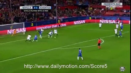 Leonardo Bonucci Goal Sevilla 1 - 2 Juventus CL 22-11-2016