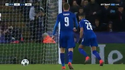 Mahrez : Penalty contre Bruges