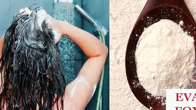 45. She added some baking soda in the shampoo. When she washed her hair, the result was great. Awesome