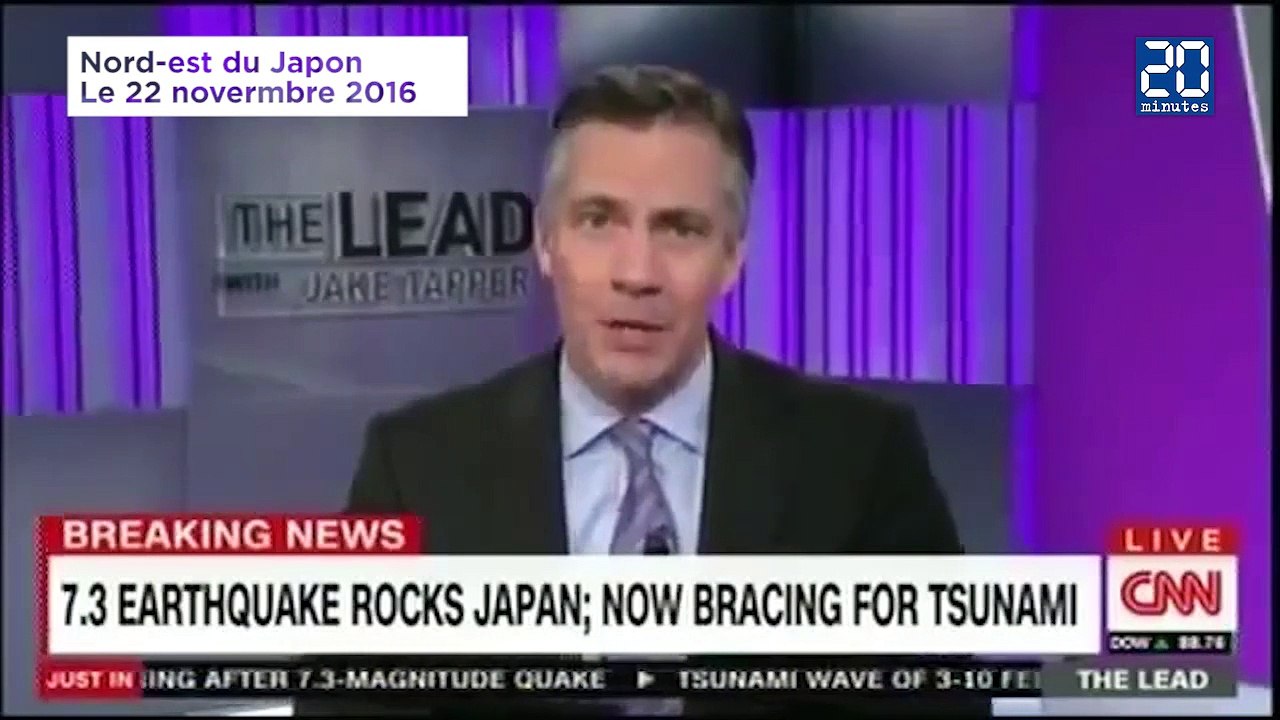 Un fort séisme provoque un tsunami d'un mètre près de la centrale de Fukushima au Japon