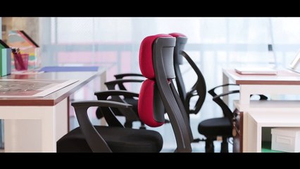 Pyramid Medium Back Fabric Office Chair from Durian