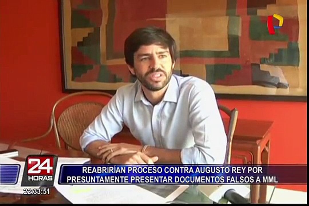 Reabrirán proceso contra Augusto Rey por presuntamente presentar documentos falsos