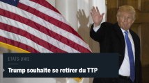 Trump annonce qu'il retirera les Etats-Unis du traité transpacifique