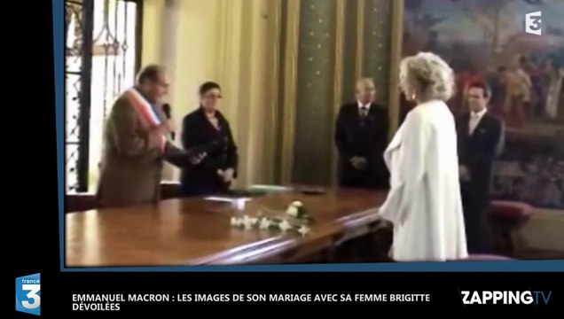 Emmanuel Macron : Les images de son mariage avec sa femme Brigitte dévoilées