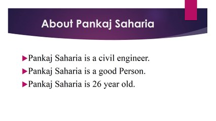 **Pankaj Saharia**About Pankaj Saharia**Pankaj Saharia Profile