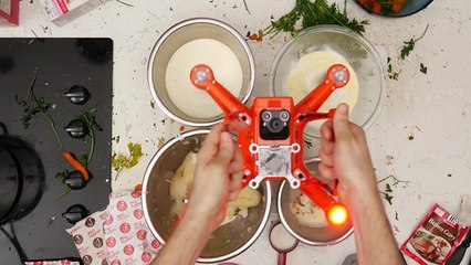 Ils cuisinent avec un drone