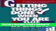 Read Getting Things Done When You Are Not in Charge (1st Edition) Free Books