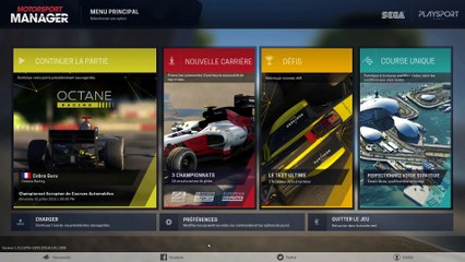 [vf] Motorsport Manager : Intro & tutoriel 1ère partie