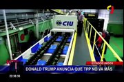 Donald Trump anunció que Estados Unidos se retirará del TPP