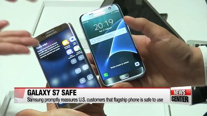 Samsung says Galaxy S7 phones safe despite scattered incidents