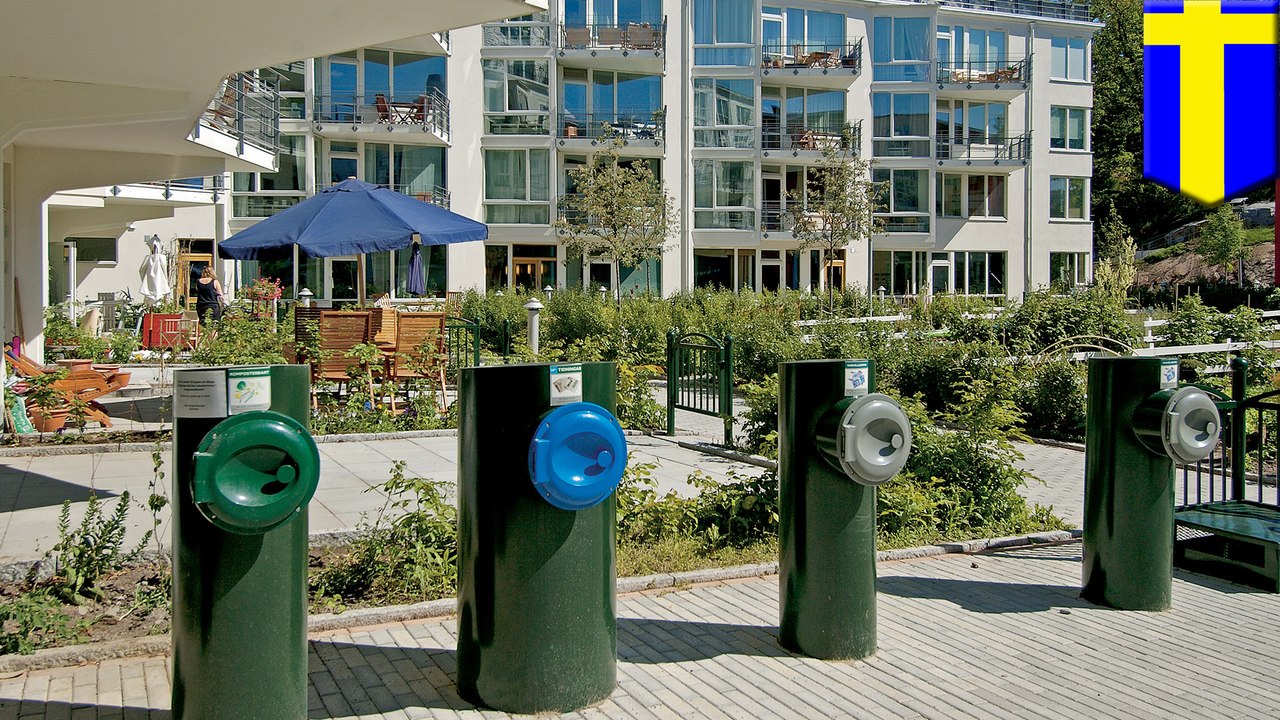 Swedish company designs pneumatic vacuum tubes that can suck trash away