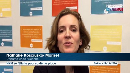 Primaire à droite : Nathalie Kosciusko-Morizet se félicite d’être arrivée en 4ème position
