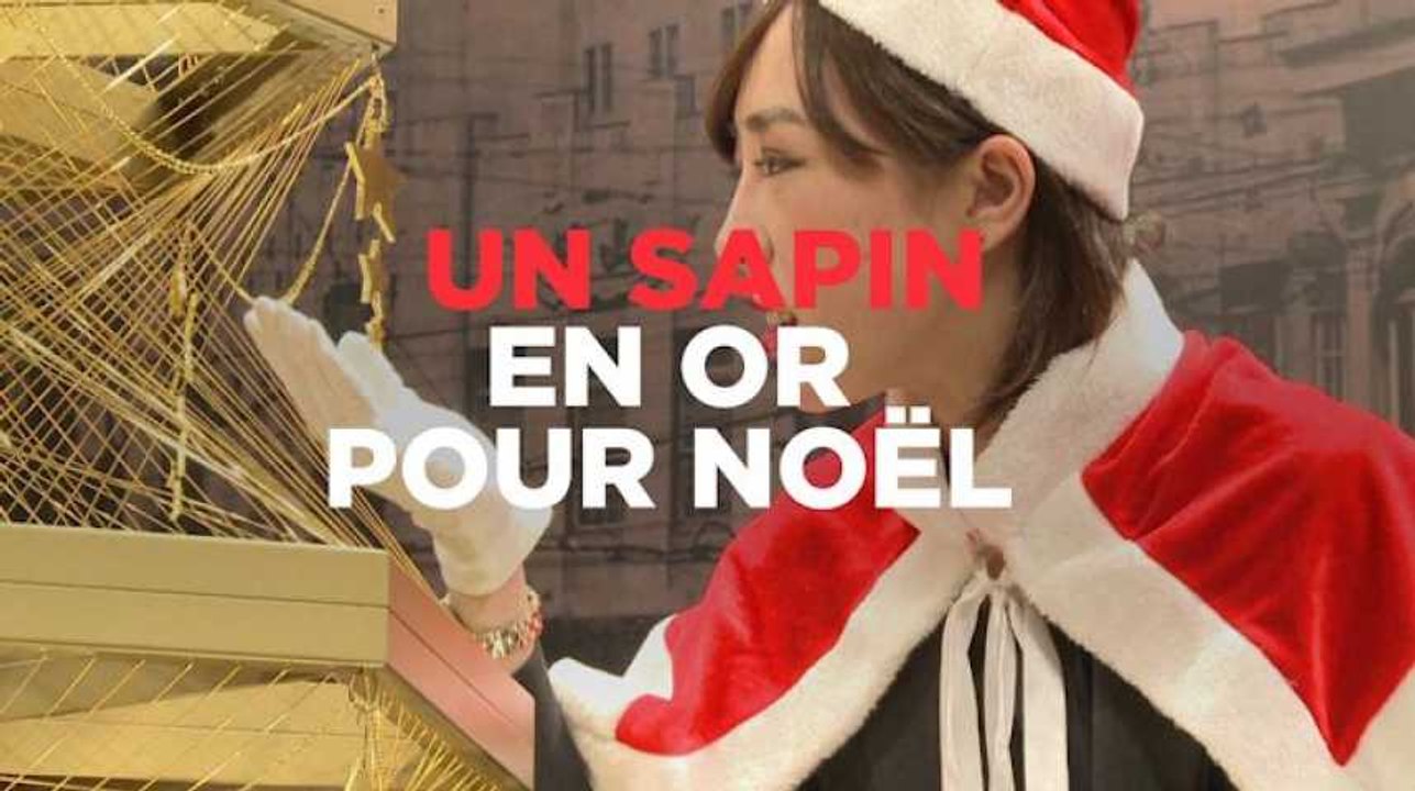 Un sapin de Noël en or vendu 2 millions d'euros à Tokyo