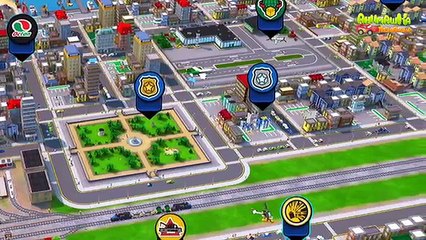 Мультик про машинки и паровозики. Мультфильм LEGO City. Прогулка по городу LEGO City.