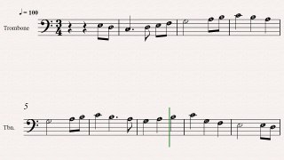 Trombone Christmas Sheet Music: The First Noel