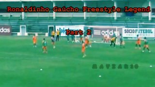 Ronaldinho Gaucho Freestyle legend - football rare  skills warm up training - part2
