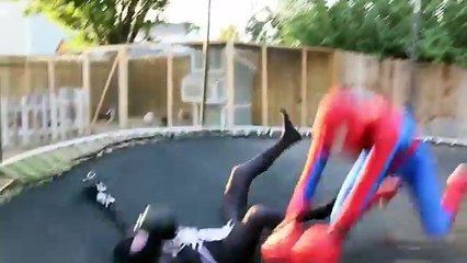 Spiderman vs Black Spiderman Real Life Superhero Battle Boxing Fight
