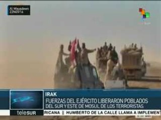 Ejército iraquí libera poblados aledaños a Mosul