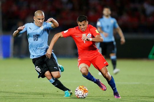 chili vs uruguay wc 2018 qualifying round part1,SPORTS WORLD